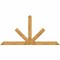 Ekena Millwork Saratoga Rough Sawn Timber Gable Bracket, Western Red Cedar, 108"W x 54"H x 6"D x 6"F, 12/12 Pitch GBW108X54X0606SAR00RWR - alternate 1